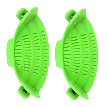 Water Filter Clip 2pcs Wide Mouth Strainer Drain Holder for Pot Vegetable Fruit