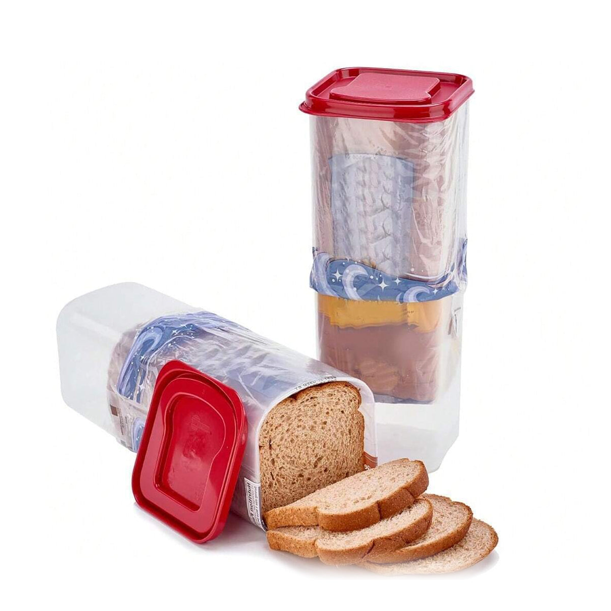 Bread Keeper Loaf Storage Container Vertical Bread Box Bin with Sealed Lid