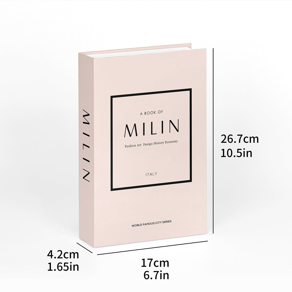 3 Pcs Modern Decorative Foldable Faux Books Set City Theme