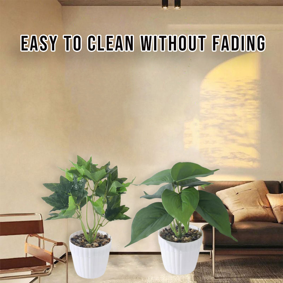 Artificial Small Potted Plant Decoration Faux Bonsai Greenery Indoor Home Decor