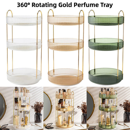 Rotating Cosmetic Organiser Home Storage Shelf Box for Makeup and Beauty Product
