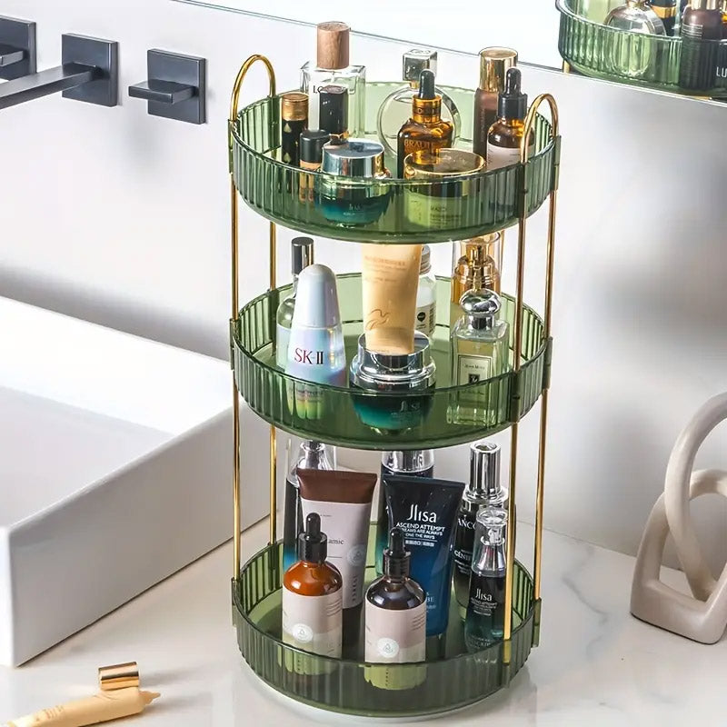 Rotating Cosmetic Organiser Home Storage Shelf Box for Makeup and Beauty Product