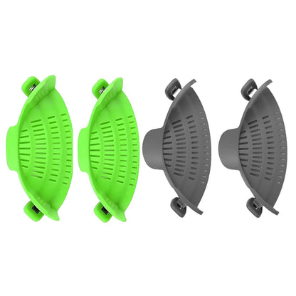 Water Filter Clip 2pcs Wide Mouth Strainer Drain Holder for Pot Vegetable Fruit