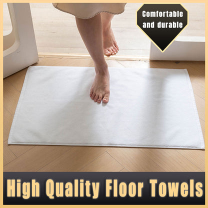 6 Pcs Absorbent Cotton Bathroom Floor Mat Towel 50x80cm