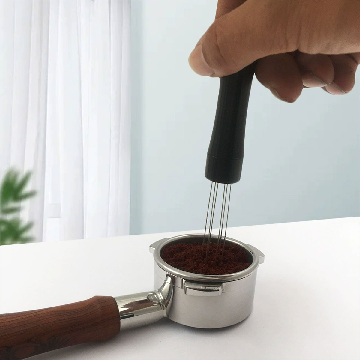 Stainless Steel Coffee Tamping Needle Distributor and Stirring Tool