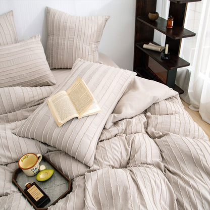 3PCS Bedding Set Quilt Cover with 2 Pillowcases Queen Size