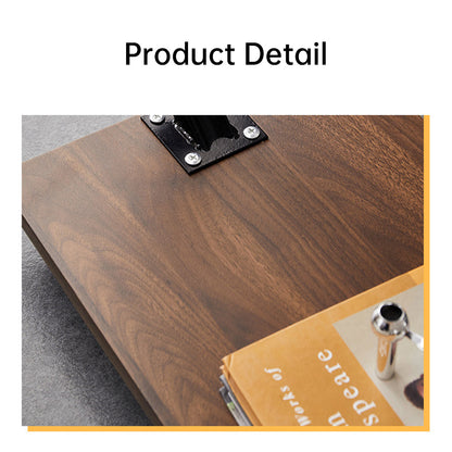 Movable Coffee Side Table Laptop Desk Bedside Sofa Tea End Table Wooden Metal