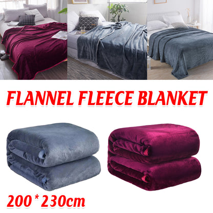 Soft Winter Flannel Blanket for Office Home Lunch Break Warm Cozy Throw Blanket
