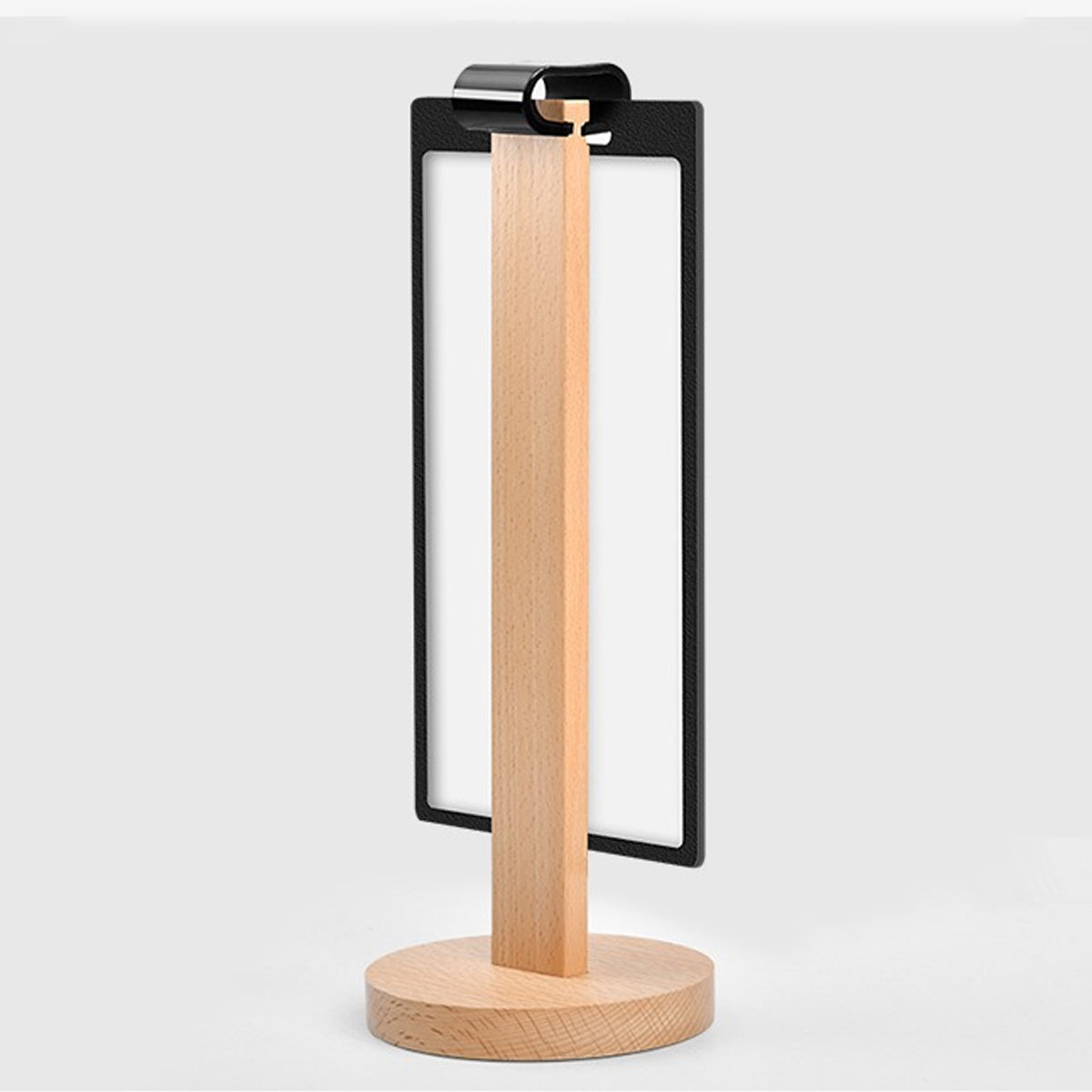 Wooden Tabletop Menu Holder Stand 20x10cm for Restaurant