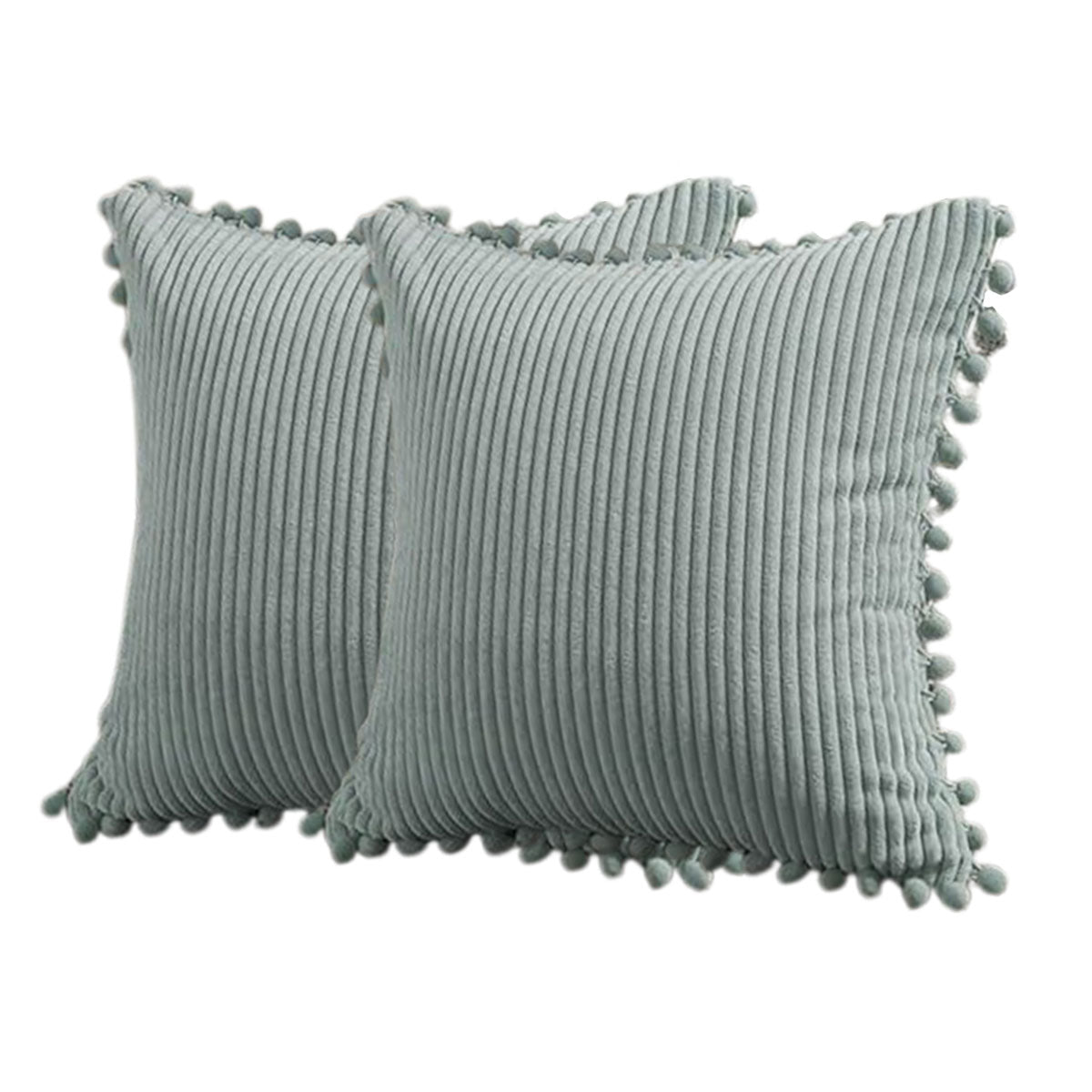 2PCS Corduroy Pillow Cover Luxury Decorative Cushion Case for Sofa Living Room