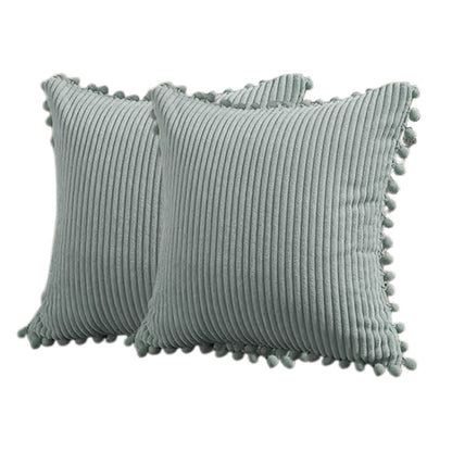 2PCS Corduroy Pillow Cover Luxury Decorative Cushion Case for Sofa Living Room