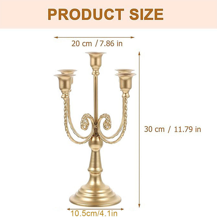 Vintage Metal Candle Holder for Hotel Tables