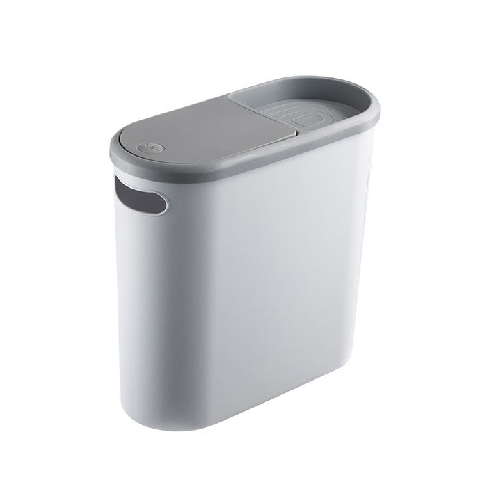 Plastic Rubbish Bin with Push Opening Lid