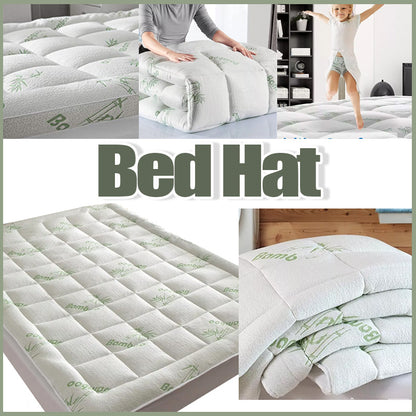 Quilted Bamboo Fiber Mattress Protector Air Layer Washable