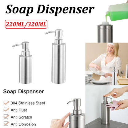 304 Stainless Steel Press Type Soap Dispenser Durable