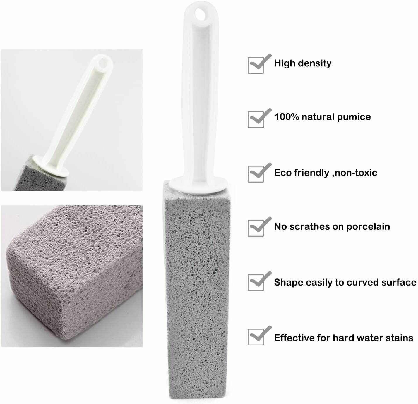 Pumice Stone Wand Tile Cleaning Stains Brush Cleaner Tool Toilet Bowl Bathtub AU