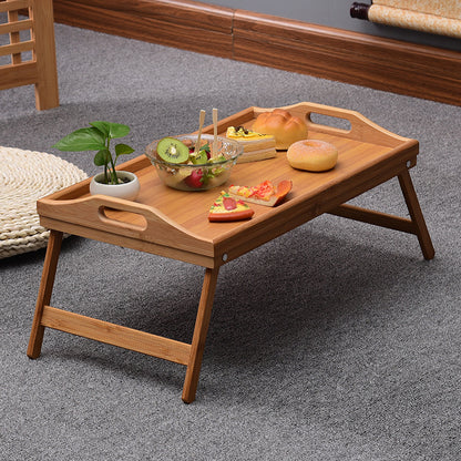 Bamboo Folding Lap Tray for Tea Coffee Breakfast in Bed