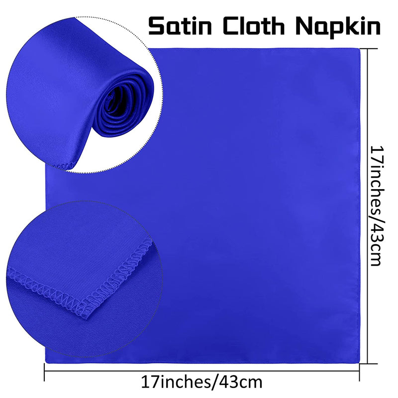 50 Pcs Polyester Square Cloth Napkins for Wedding Dining