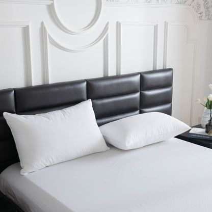 White Hotel Bed Pillow Insert 48x74cm Polyester Fibre