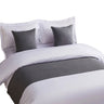 Textured Hotel Bedding Accent for Guest Rooms — Bed Runner / 58 × 165 cm / Grey