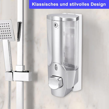 Wall-Mounted Manual Soap Dispenser 350ml Transparent ABS