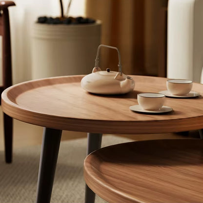 2 Pcs Glossy Nesting Coffee Table Set for Living Room
