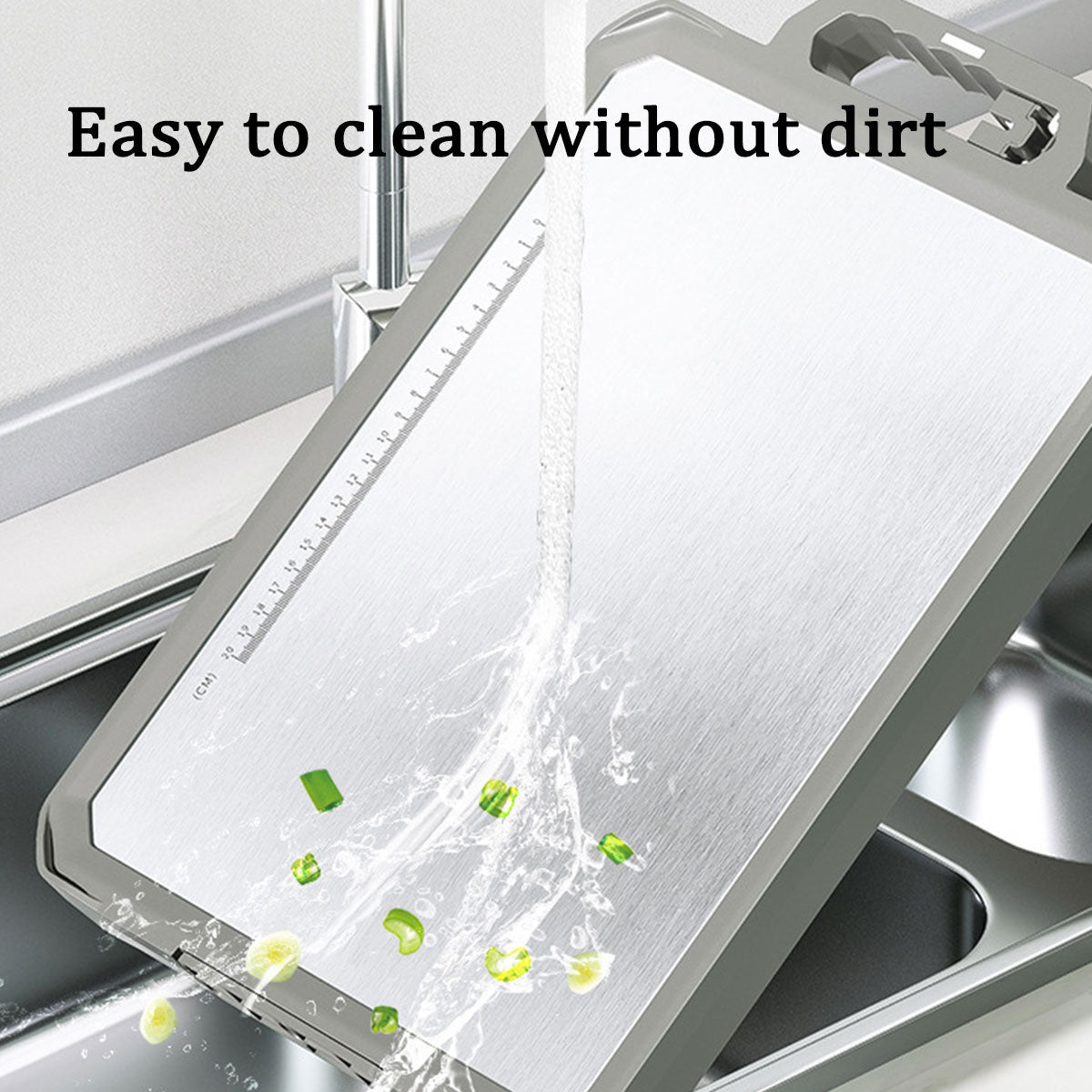 Stainless Steel Double Sided Cutting Board Thawing Board Household Kitchen Tool