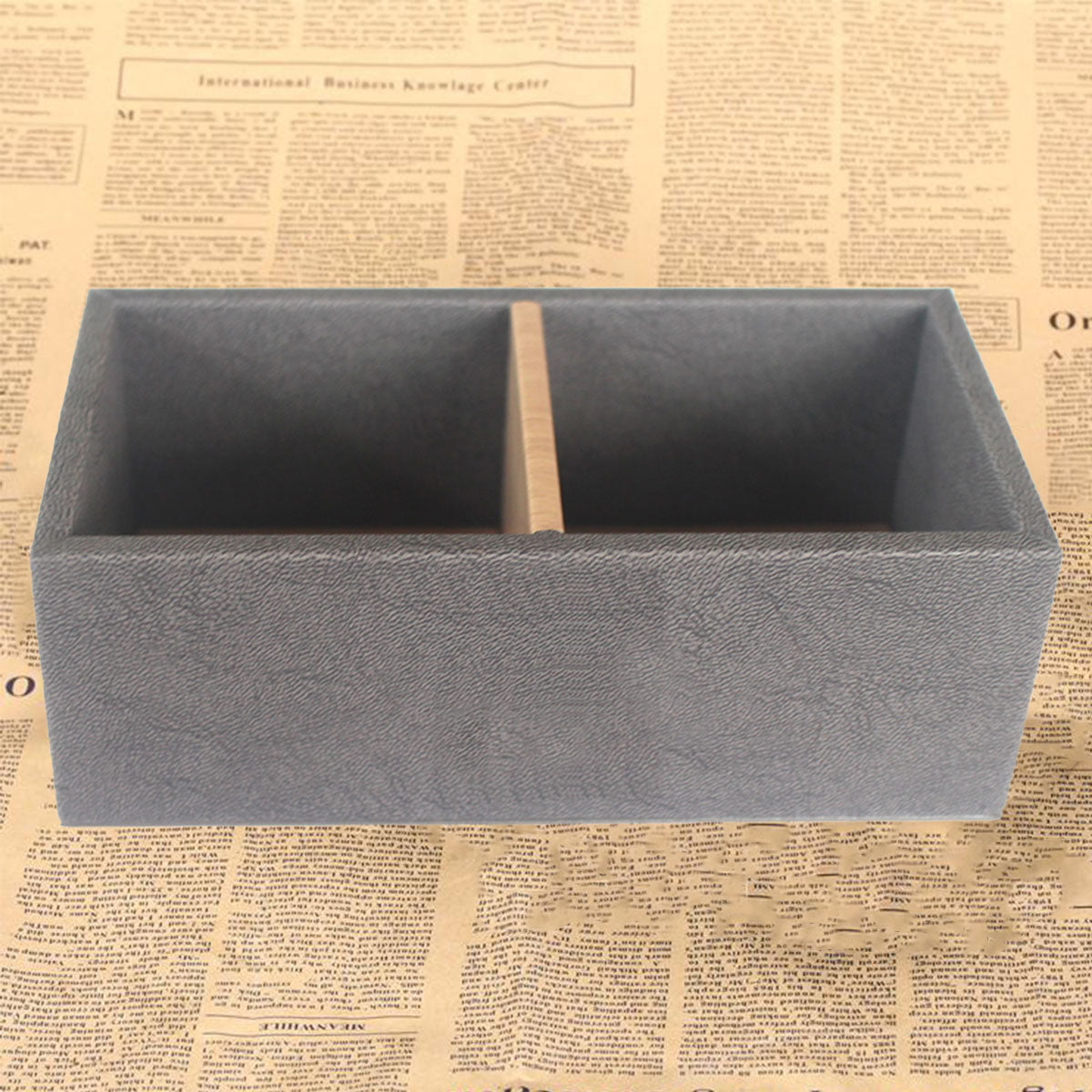 Double Compartment Tea Caddy Hotel Room Organizer