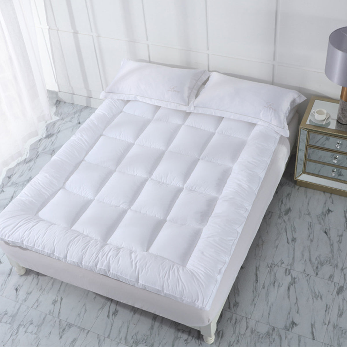 Hotel Mattress Comfort Pad 7cm Quilted Cotton Topper