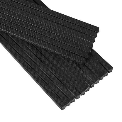5 Pairs Premium Plastic Chinese Japanese Chopsticks Dishwasher Safe Black
