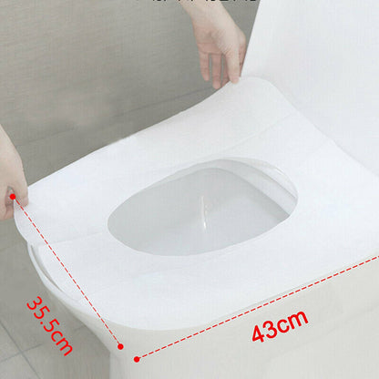 50pcs Disposable Toilet Seat Paper Covers Biodegradable