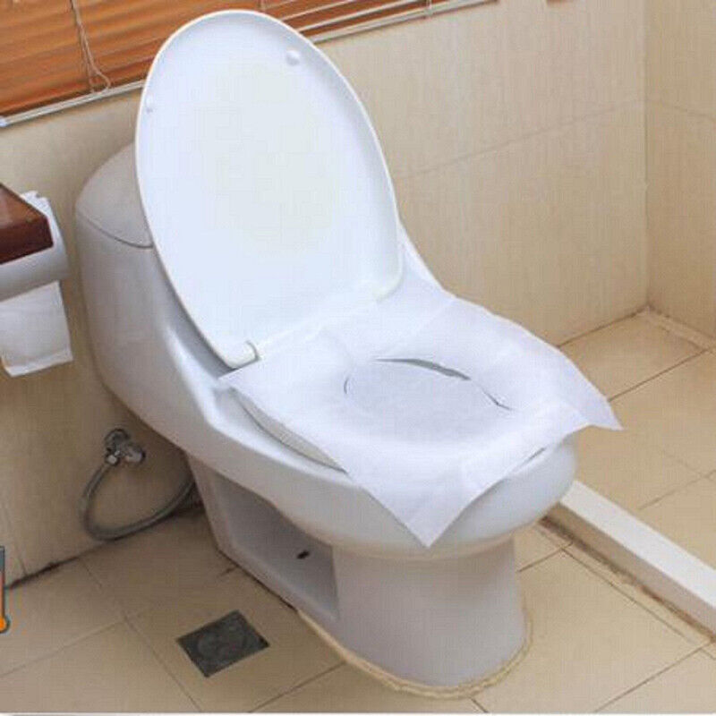 50pcs Disposable Toilet Seat Paper Covers Biodegradable