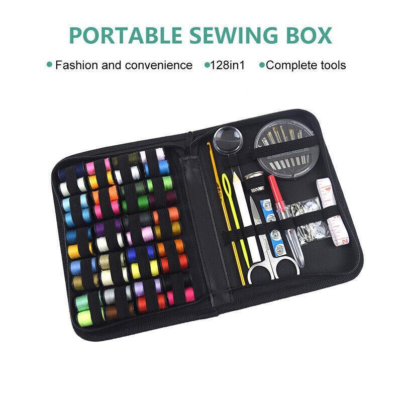 128 Pcs Portable Sewing Kit for Guest Room Repairs – Product View 9