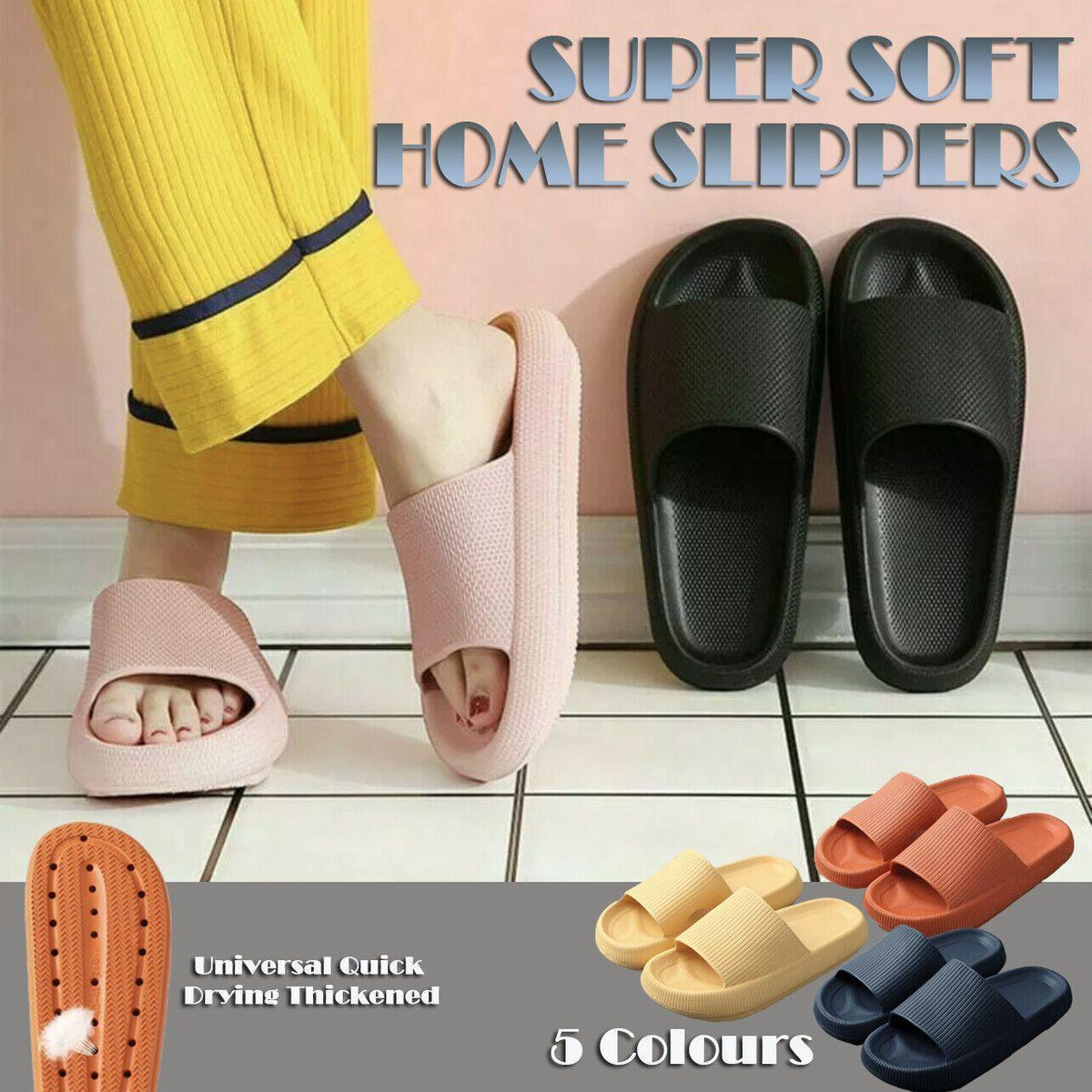 Hotel Bathroom Slippers in Multiple Colours and – Product View 2