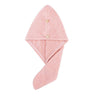 Absorbent Coral Fleece Hair Drying Cap in 6 — Pink