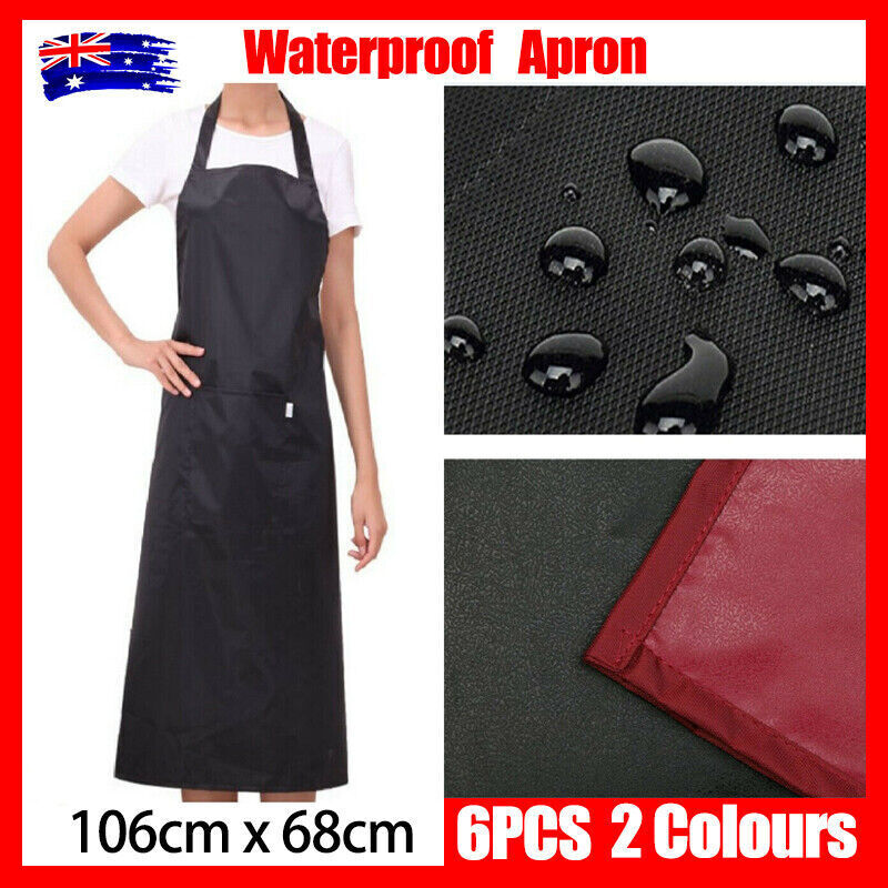 Heavy Duty PVC Waterproof Apron Kitchen Cleaning Butcher Commercial Plastic AU