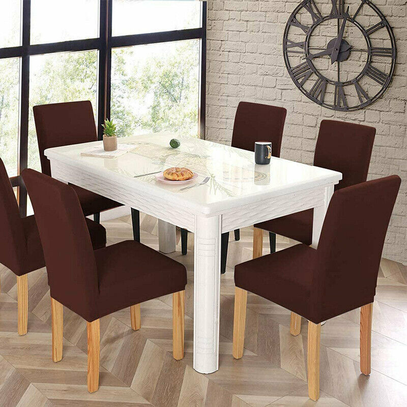 6x Stretch Chair Cover Seat Covers Spandex Washable Banquet Wedding Party Decora