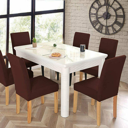 6x Stretch Chair Cover Seat Covers Spandex Washable Banquet Wedding Party Decora