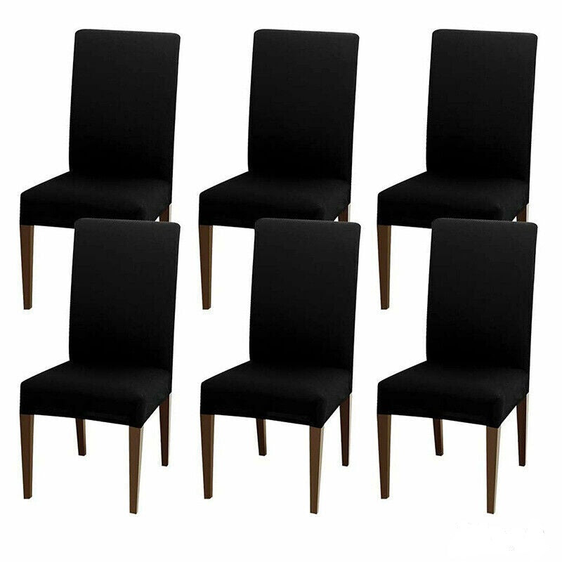 6x Stretch Chair Cover Seat Covers Spandex Washable Banquet Wedding Party Decora