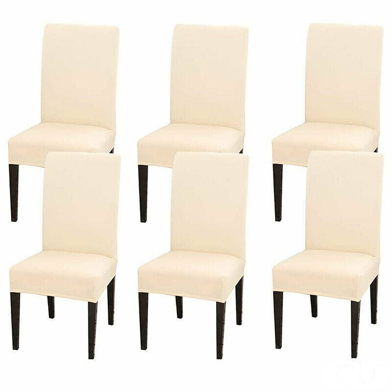 6x Stretch Chair Cover Seat Covers Spandex Washable Banquet Wedding Party Decora