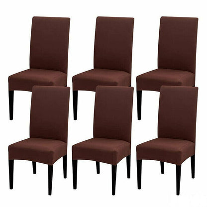 6x Stretch Chair Cover Seat Covers Spandex Washable Banquet Wedding Party Decora