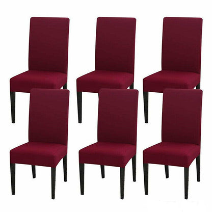 6x Stretch Chair Cover Seat Covers Spandex Washable Banquet Wedding Party Decora