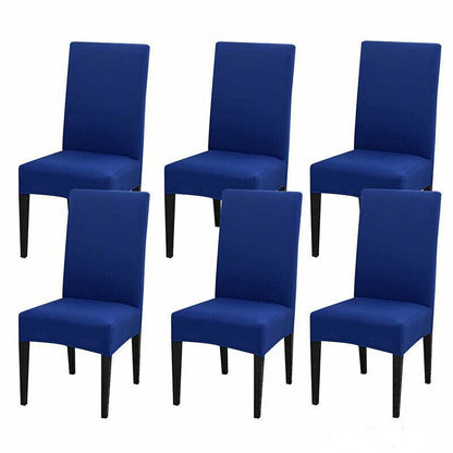 6x Stretch Chair Cover Seat Covers Spandex Washable Banquet Wedding Party Decora