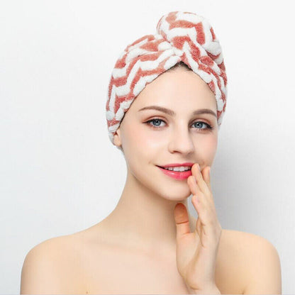 Quick-Dry Hair Towel Cap in 2 Colour Options – Product View 4