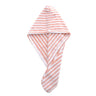 Microfibre Hair Towel Cap with Absorbent Wrap — Orange