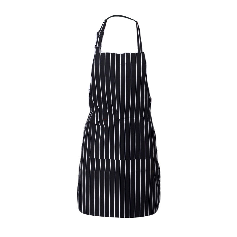 2 Pcs Polyester Kitchen Apron with Pocket for Restaurant
