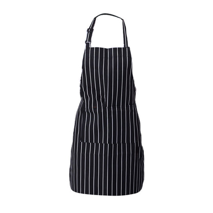 2 Pcs Polyester Kitchen Apron with Pocket for Restaurant