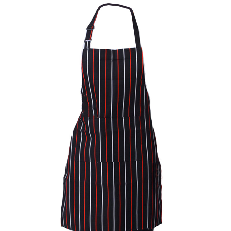 2 Pcs Polyester Kitchen Apron with Pocket for Restaurant
