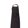 2 Pcs Kitchen Aprons with Adjustable Strap — Plain Black