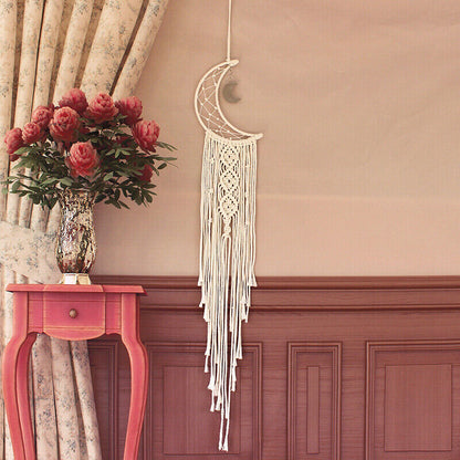 Wall Hanging New Tapestry Macrame Moon Dream Catcher Handmade Bedroom Home Decor